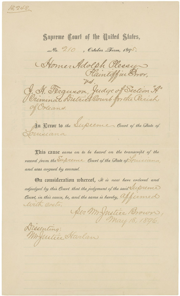 Plessy v. Ferguson